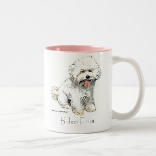 Bichon Frise Tweekleurige Koffiemok