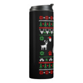 Bichon Frise Ugly met kerst Thermosbeker (Gedraaid links)