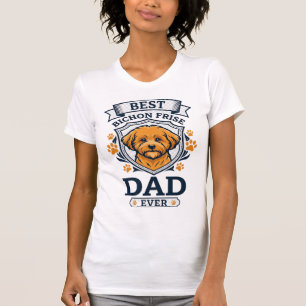 Bichon Frise Vader Allerhande Hond Pootafdrukken T-shirt