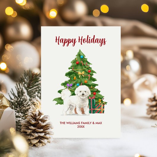 Bichon Frise Vakantie Kaart