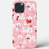 Bichon Frise Valentijn Pattern Case-Mate iPhone Case (Achterkant)