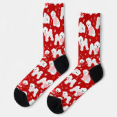 Bichon Frise Valentijn Pattern Socks Sokken (Links)