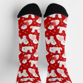 Bichon Frise Valentijn Pattern Socks Sokken (Top)