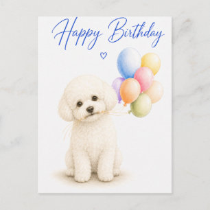 Bichon Frise Verjaardag Briefkaart