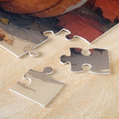 Bichon Frise verlaat Thanksgiving Legpuzzel (Zijkant)