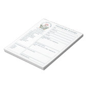 Bichon Frise Verzorgingsrapport Kaartenblok Notitieblok (Linkerzijde)