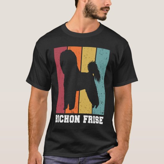 Bichon Frise Vintage 2 T-shirt (Voorkant)