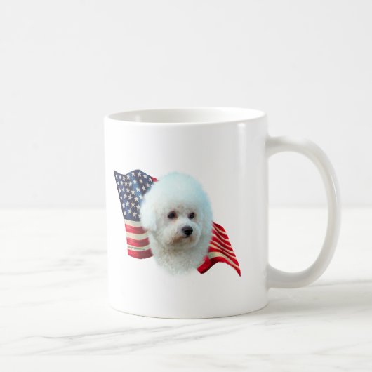 Bichon Frise Vlag Koffiemok (Rechts)