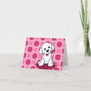 Bichon Frisé wenskaart Feestdagen Kaart