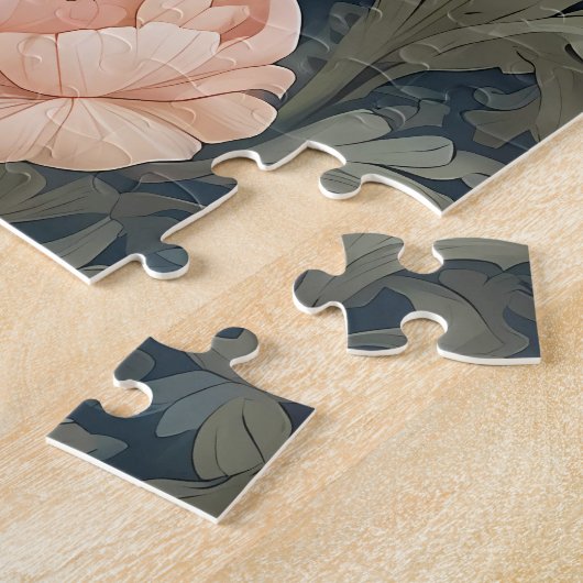 Bichon Frisé William Morris geïnspireerd door bloe Legpuzzel (Zijkant)