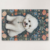 Bichon Frisé William Morris geïnspireerd door bloe Legpuzzel (Horizontaal)