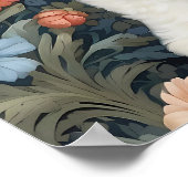 Bichon Frisé William Morris geïnspireerd door bloe Poster (Hoek)