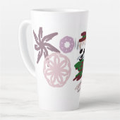 Bichon Frise Winter Latte Mok (Linkerhoek)