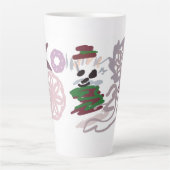 Bichon Frise Winter Latte Mok (Voorkant)