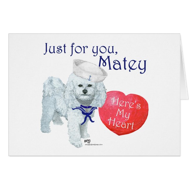Bichon Frise Zeeman Valentijn (Voorkant Horizontaal)