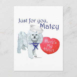 Bichon Frise Zeeman Valentijn Feestdagenkaart
