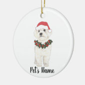 Bichon Havanese Maltese Keramische Kerst Keramisch Ornament (Links)
