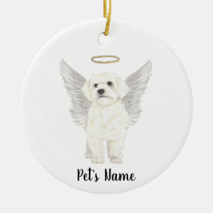 Bichon Havanese Maltezer Herdenkings Sympathie  Keramisch Ornament