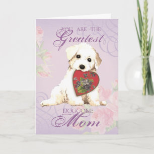 Bichon Heart mama Kaart