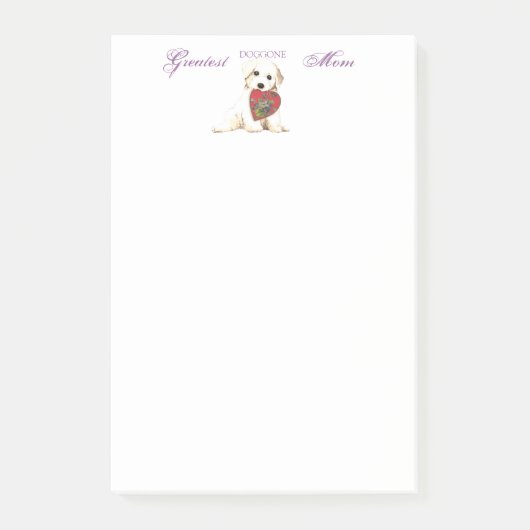 Bichon Heart mama Post-it® Notes (Voorkant)