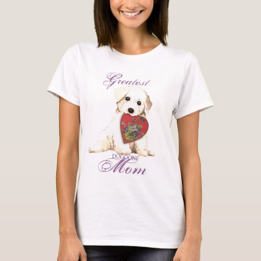 Bichon Heart mama T-shirt (Voorkant)