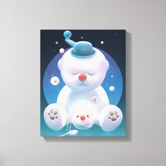 Bichon Ice Shaver Dreamland Canvas Afdruk (Voorkant)