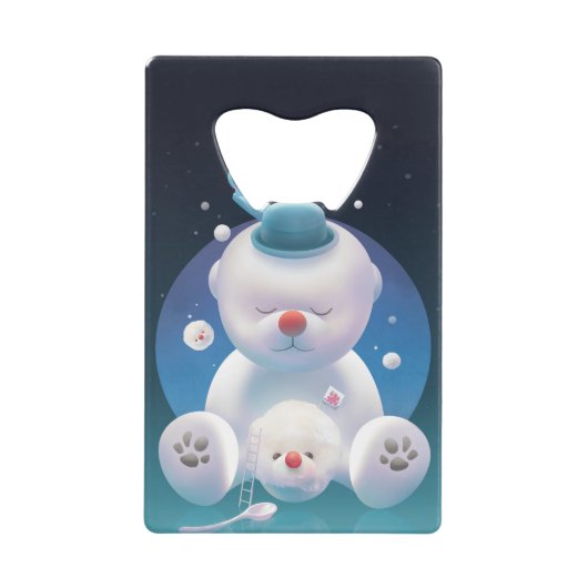 Bichon Ice Shaver Dreamland Creditkaart Flessenopener (Voorkant)