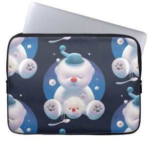 Bichon Ice Shaver Dreamland Laptop Sleeve