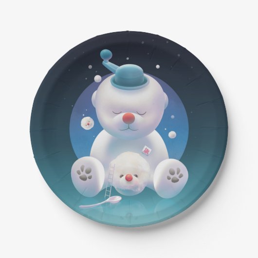 Bichon Ice Shaver Dreamland Papieren Bordje (Voorkant)