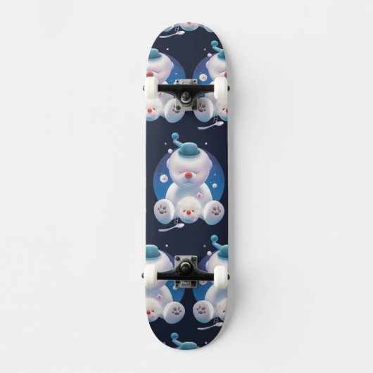 Bichon Ice Shaver Dreamland Persoonlijk Skateboard (Voorkant)