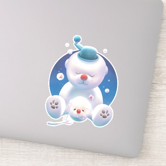 Bichon Ice Shaver Dreamland Sticker (Detail)