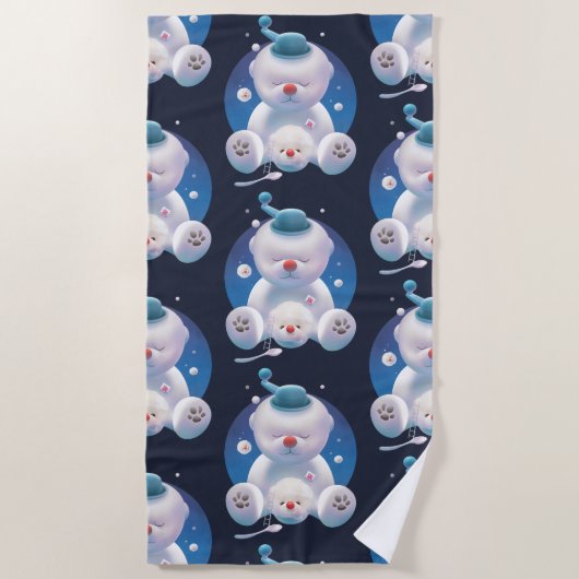 Bichon Ice Shaver Dreamland Strandlaken (Voorkant)