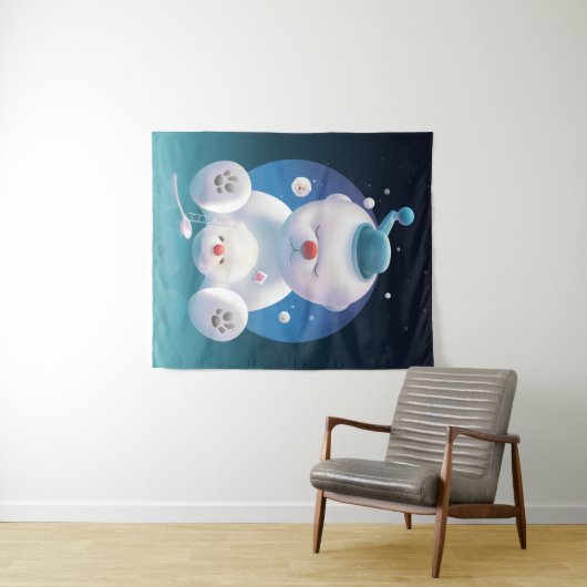 Bichon Ice Shaver Dreamland Wandkleed (In Situ (horizontaal))