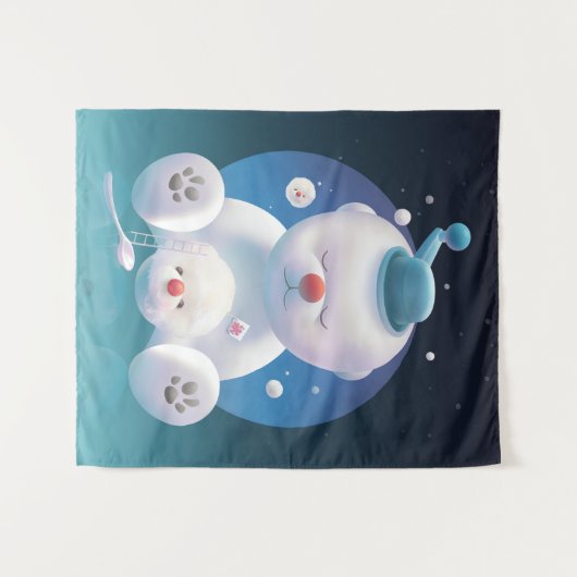 Bichon Ice Shaver Dreamland Wandkleed (Voorkant (horizontaal))