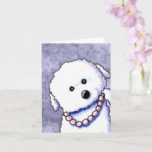Bichon in het Wenskaart Pearls Kaart