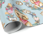 Bichon-kerst Cadeaupapier (Rol Hoek)