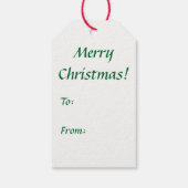 Bichon-kerstcadeaus voor kerstcadeaus cadeaulabel (Achterkant)