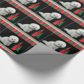 Bichon-kerstinpakpapier Cadeaupapier (Hoek)