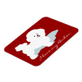 Bichon Liefde Magneten in Rood (Linkerzijde)