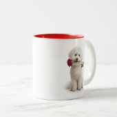 Bichon Liefde Tweekleurige Koffiemok (Voorkant rechts)