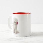 Bichon Liefde Tweekleurige Koffiemok (Voorkant links)