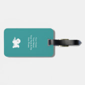 Bichon Love Design Travel Gift Bagagelabel (Achterkant horizontaal)