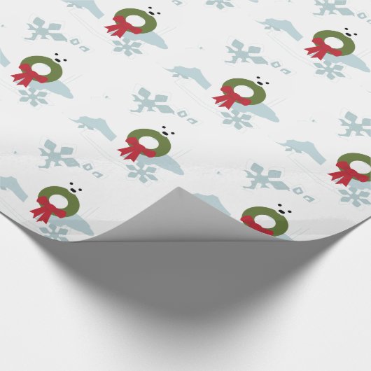 Bichon Love kerstfeeststijl Cadeaupapier (Hoek)