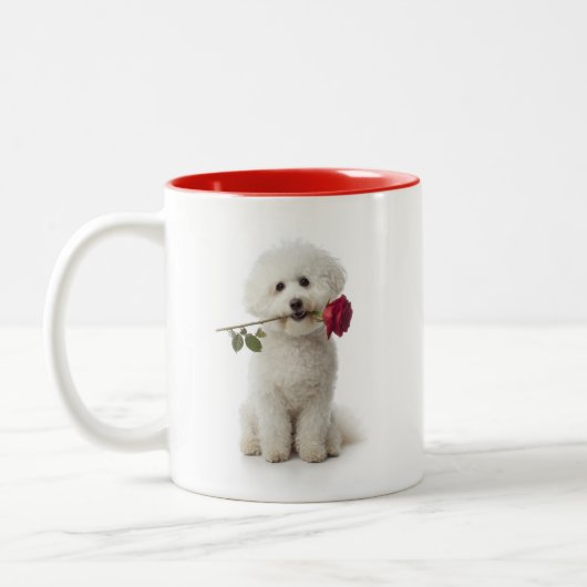 Bichon Love Tweekleurige Koffiemok (Links)