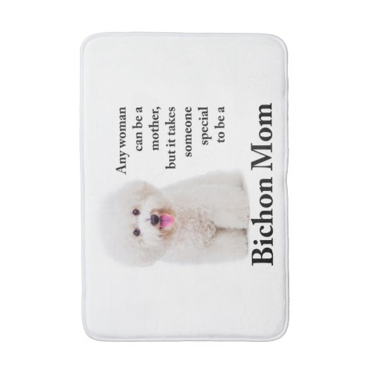 Bichon Ma Bath Mat (Voorkant Verticaal)