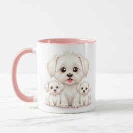 Bichon Maltese familie Mok - Schattig cadeau voor 
