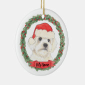 Bichon Maltese Maltipoo Havanese Bolognese Keramisch Ornament (Rechts)