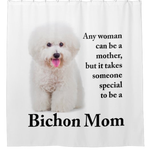 Bichon Mam Shower Curtain Douchegordijn (Voorkant)