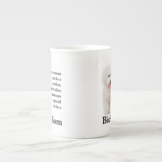 Bichon Mom Bone China Mok (Voorkant)