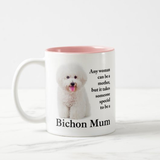 Bichon Mum Tweekleurige Koffiemok (Links)